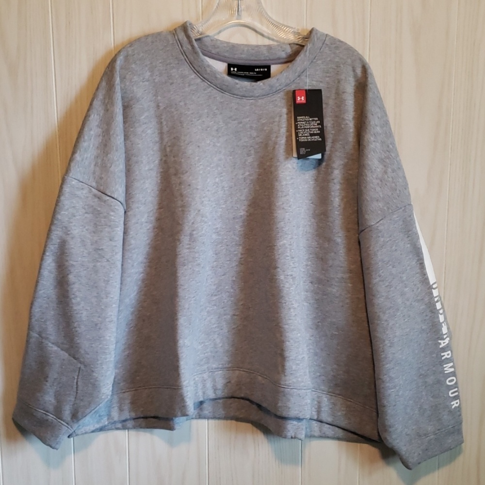 Rival Fleece Cropped Sweatshirt LOOSE LARGE